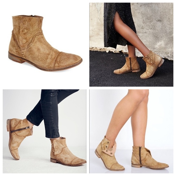 Free People Shoes - Free People Leather Ankle Boots Shadow Lark 36 / 6
